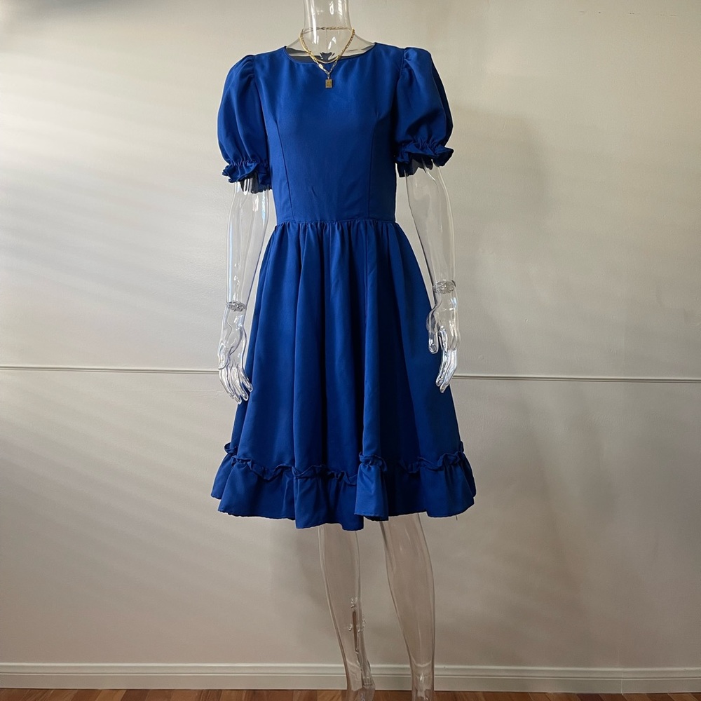 Vintage blue princess dress early 2000s size small